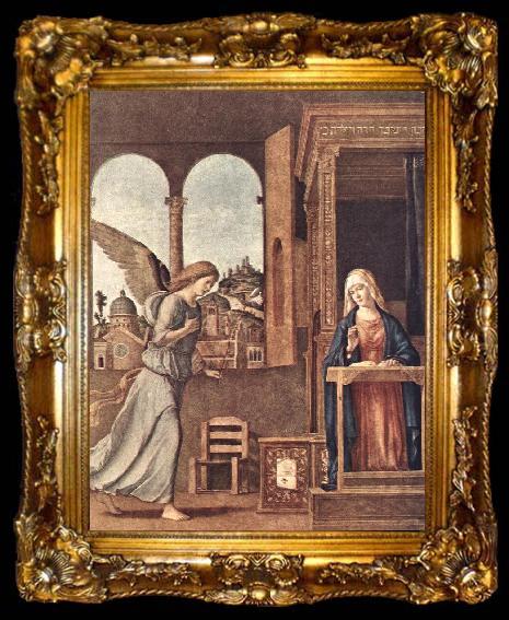framed  CIMA da Conegliano The Annunciation dfg, ta009-2